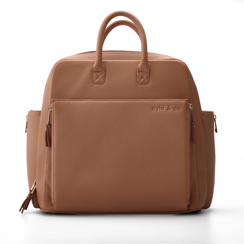 Ayla & Co Tan Women’s Baby Bag Backpack